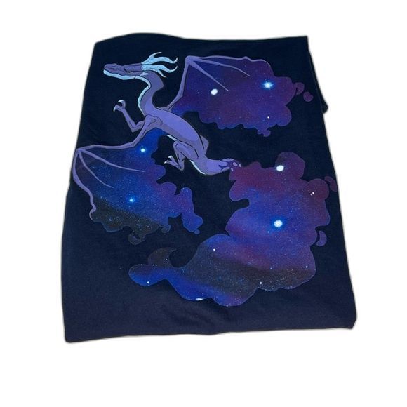 Cat & Jack Boy's Lightweight Navy LS T-Shirt w Purple Multicolor Dragon. NWT! - Picture 4 of 6